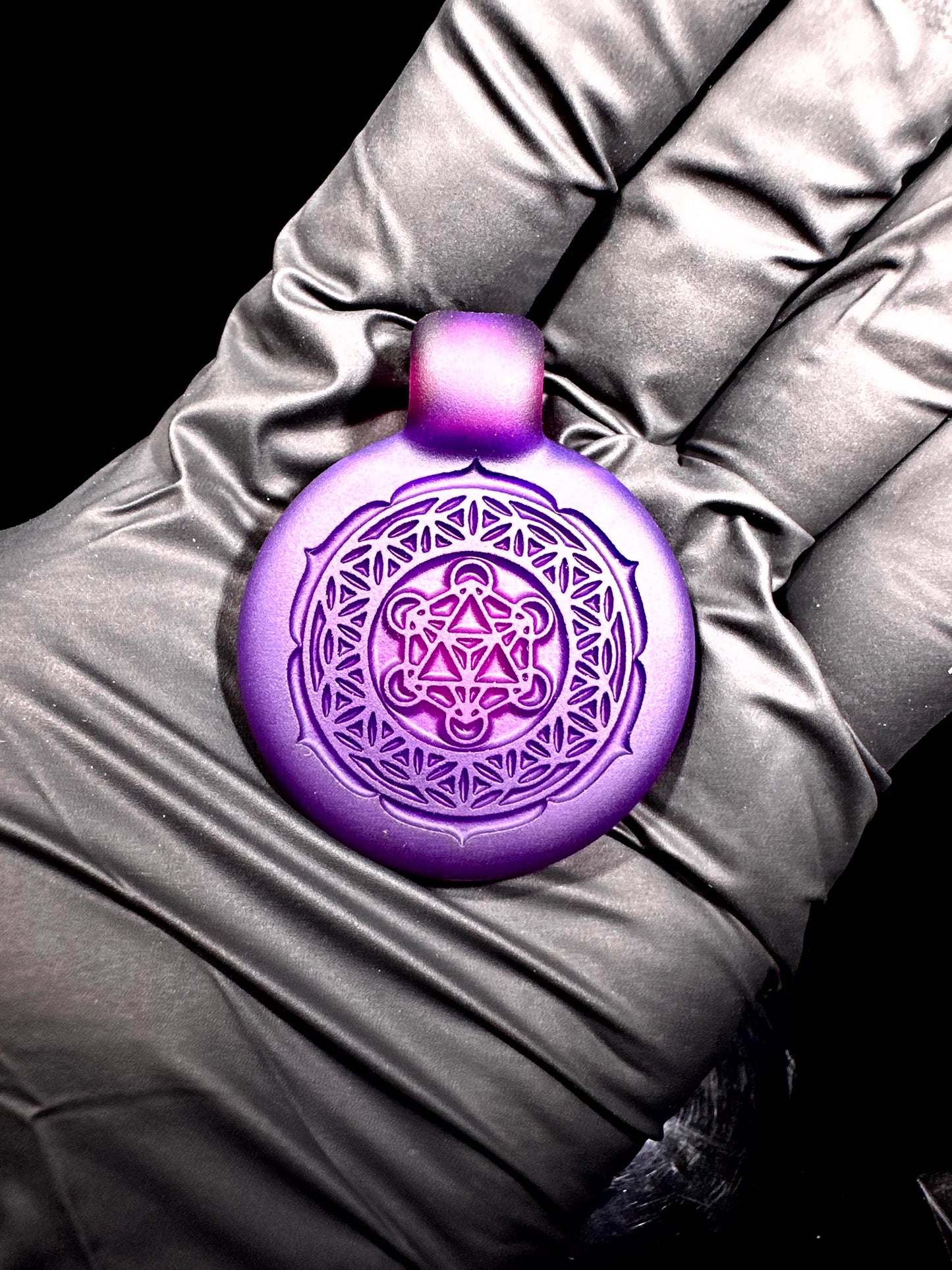 GlassMaze Double-Sided Pendant